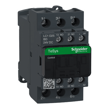 Contactor de linea de la marca Schneider Electric LC1 D25 BD 24V DC